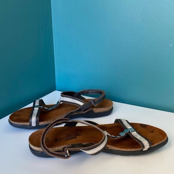 NAOT Embellished Leather Sandals Womens Size 10 Eur 41 - Picture 7 of 9